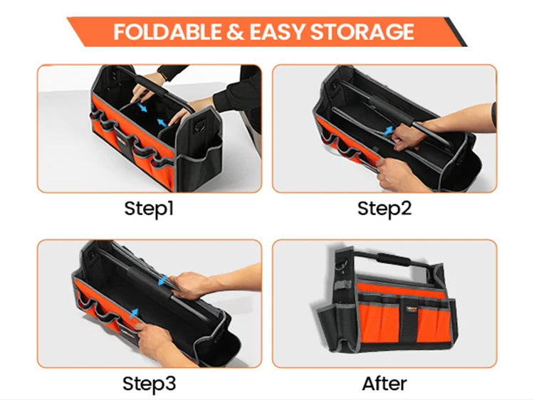CowLost | product_id-electrician-tool-bag-with-17-pockets-steel-handle-removable-shoulder-strap |10