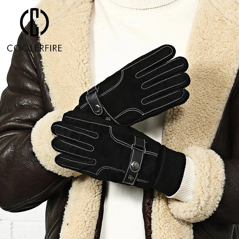 CowLost | winter-men-gloves-genuine-leather-touch-screen-warm |5