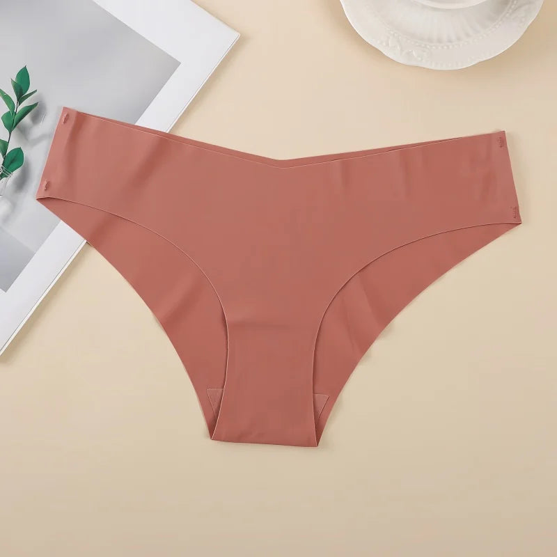 CowLost | product_id-women-s-seamless-soft-thin-v-neck-brief-panties |7
