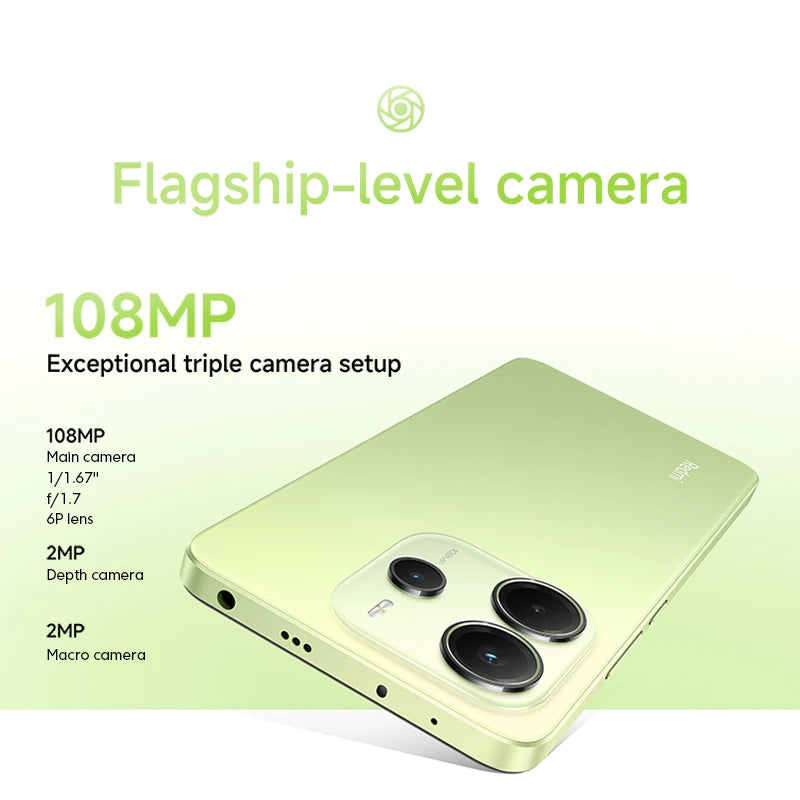 CowLost | xiaomi-redmi-note-14-smartphone-108mp-ai-camera-5500mah-6-67-120hz-amoled-display-mediatek-helio-g99-ultra |6