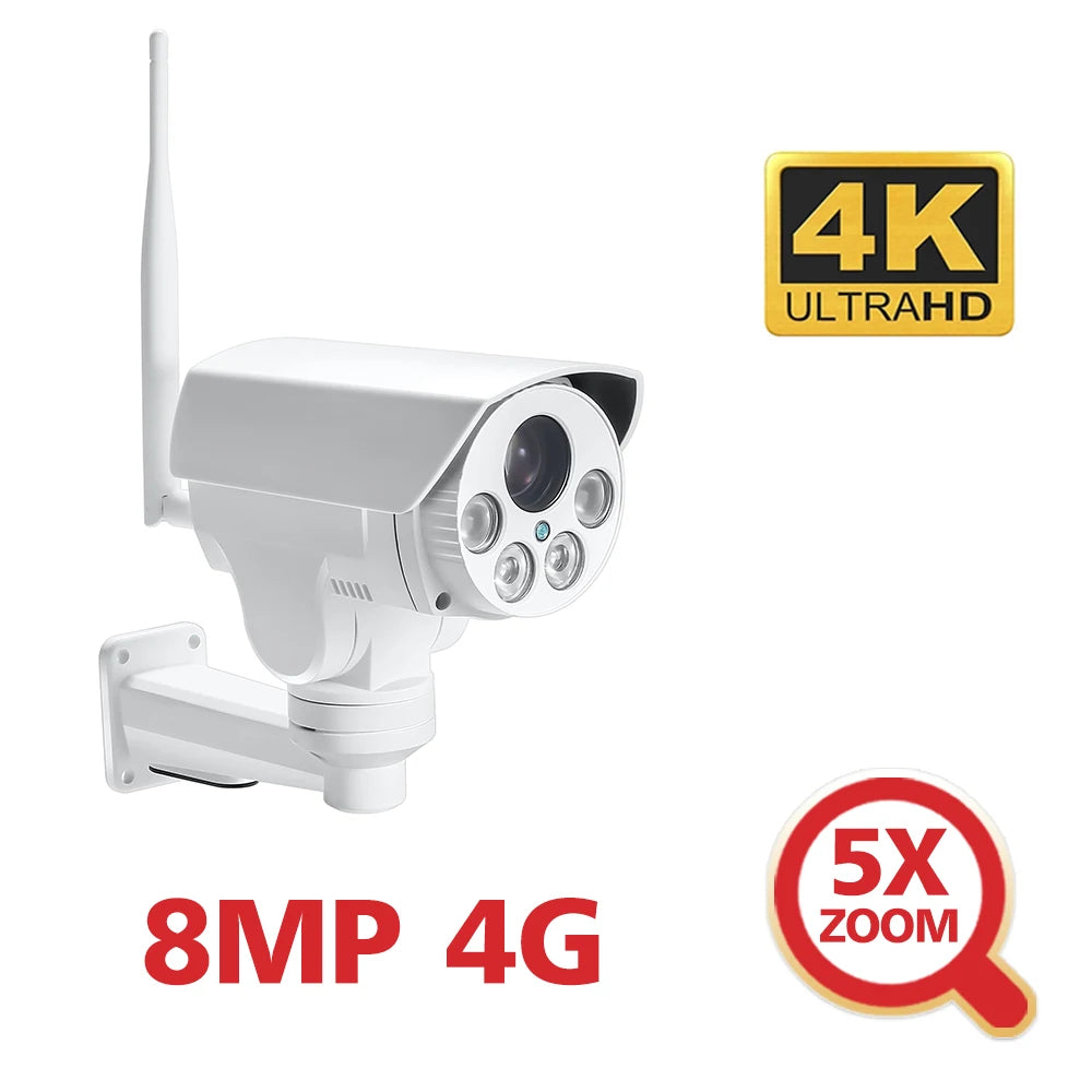 CowLost | 4k-8mp-5mp-wifi-4g-sim-card-ptz-ip-camera-outdoor-5x-10x-optical-zoom-auto-focus-lens-wireless-cctv-surveillance-camera |23