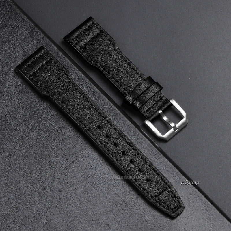 CowLost | product_id-genuine-cowhide-leather-watch-strap-for-iwc-pilot-20-22mm-pin-buckle-replacement |9