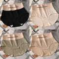 CowLost | product_id-fallsweet-4pcs-womens-seamless-high-rise-cotton-briefs-plus-size-m-xl |13