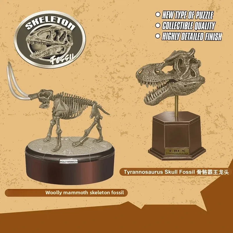 Dinosaur Excavation 3D Puzzle Toy Skeleton Fossil Model Chiosaurus