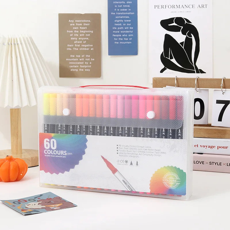 CowLost | product_id-dual-tip-brush-markers-set-12-or-120-colors-for-drawing-lettering |4