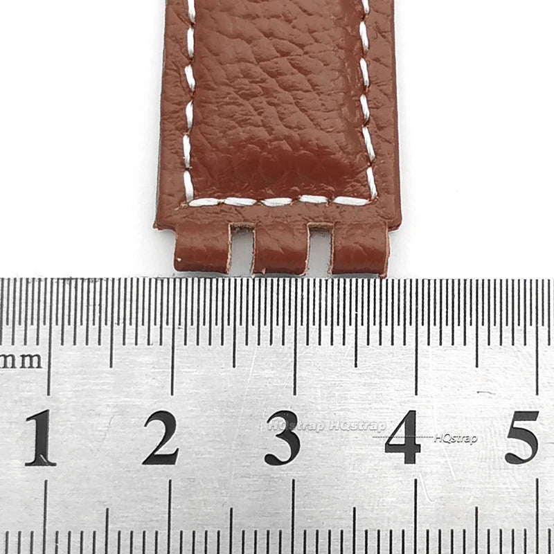 CowLost | bracelets-product_id-17mm-genuine-leather-watch-strap-for-swatch-lychee-band-brown-unisex-wristband |6