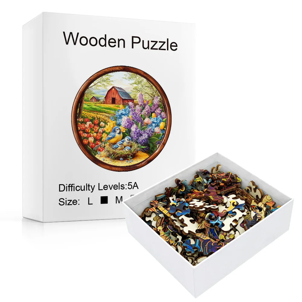 CowLost | product_id-adult-wooden-3d-garden-bird-nest-puzzle-with-ecological-scenery |3