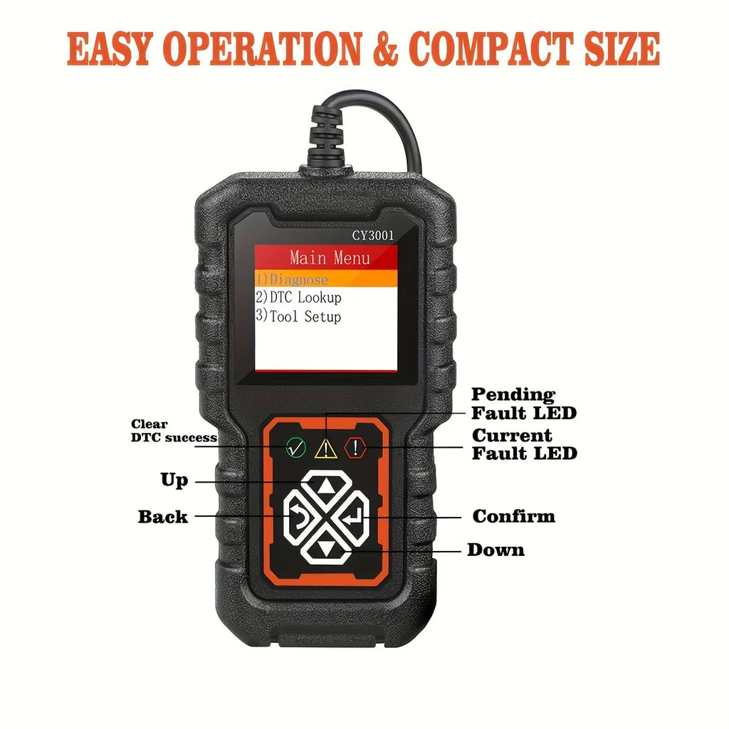 CowLost | electric-vehicle-ev-parts-accessories-creader-3001-obd2-engine-fault-code-scanner |1