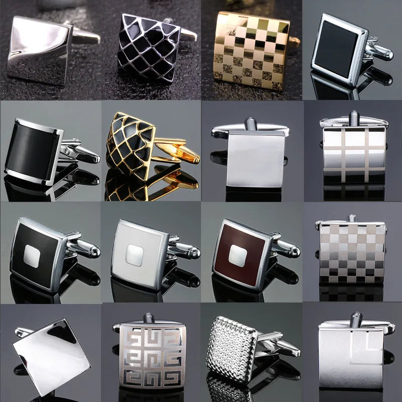CowLost | cufflinks-for-men-luxury-silvery-cuffs-retro-metal |6