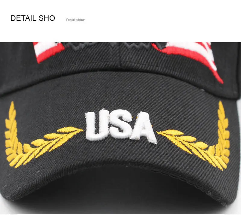 CowLost | mens-animal-baseball-cap-patriotic-bald-eagle-and-american-flag-snapback-caps |25
