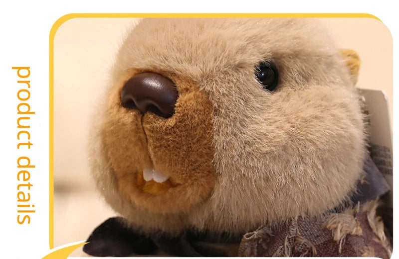 CowLost | uncategorized-cute-groundhog-plush-keychain-with-clothes-soft-stuffed-animal-doll-birthday-gift |13