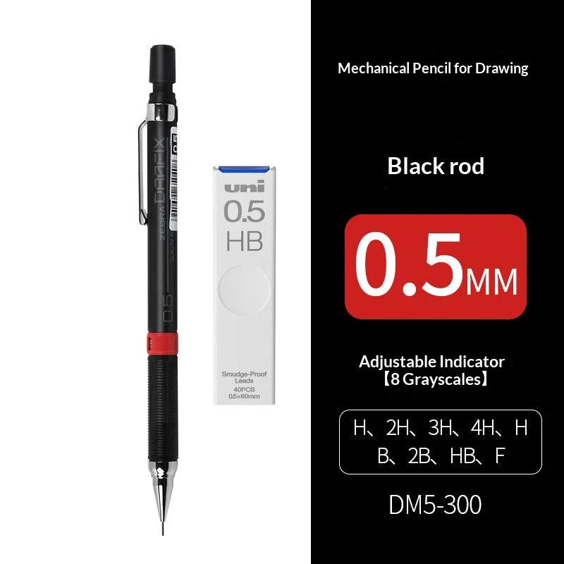 CowLost | product_id-zebra-dm5-300-mechanical-pencil-set-0-3-0-5-0-7-0-9mm-break-resistant-for-technical-drawing-and-school-use |29