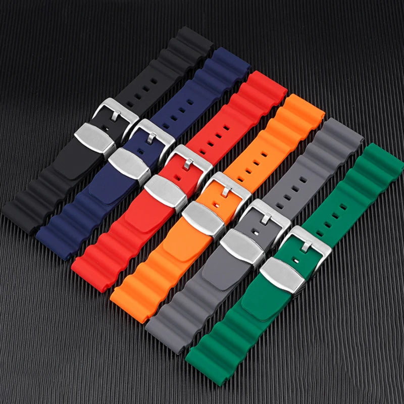 CowLost | rings-product_id-waterproof-silicone-replacement-strap-for-seiko-water-ghost-007-abalone-20-22mm-with-steel-ring |7