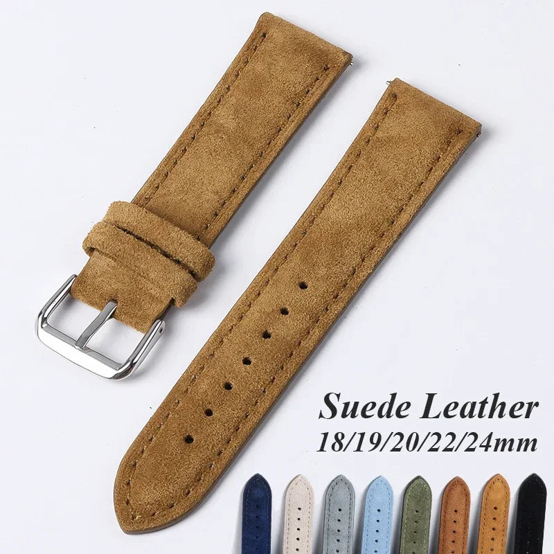 CowLost | product_id-genuine-suede-leather-watchband-18-24mm-handmade-stitching-for-seiko-rolex |1