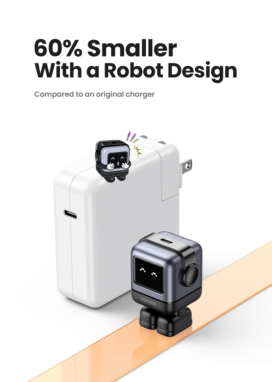 CowLost | ugreen-30w-65w-gan-charger-robot-design-pd3-0-fast-charger |12