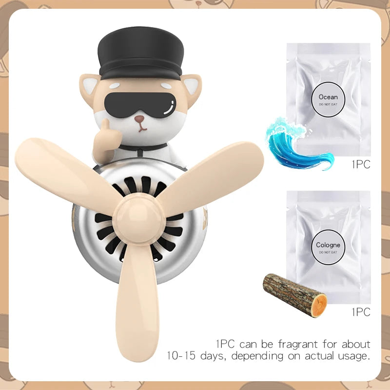 CowLost | product_id-pilot-husky-dog-car-air-freshener-propeller-plane-vent-clip-ocean-scent-aroma-diffuser |21