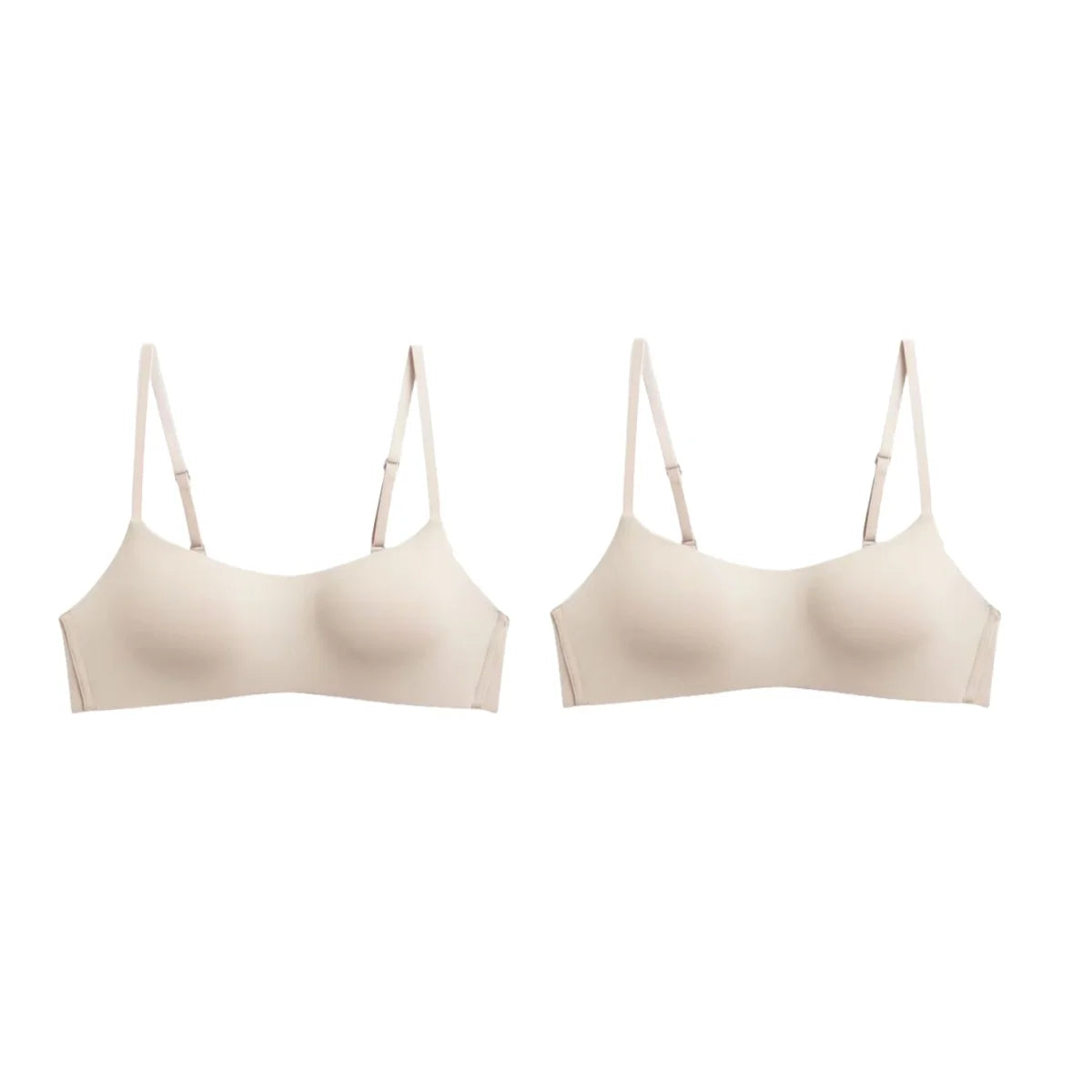 CowLost | product_id-2pcs-seamless-wireless-1-2-cup-soft-padded-bras-for-women |12