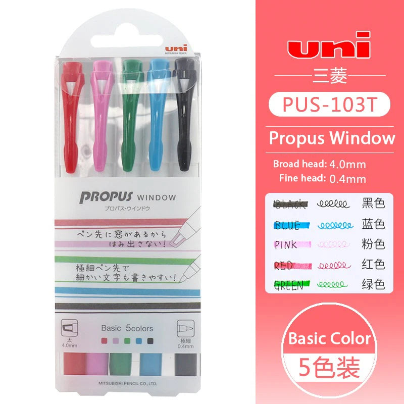 CowLost | product_id-japanese-uni-propus-window-highlighter-pen-103t-102t-double-head-no-smudging-art-marker |14