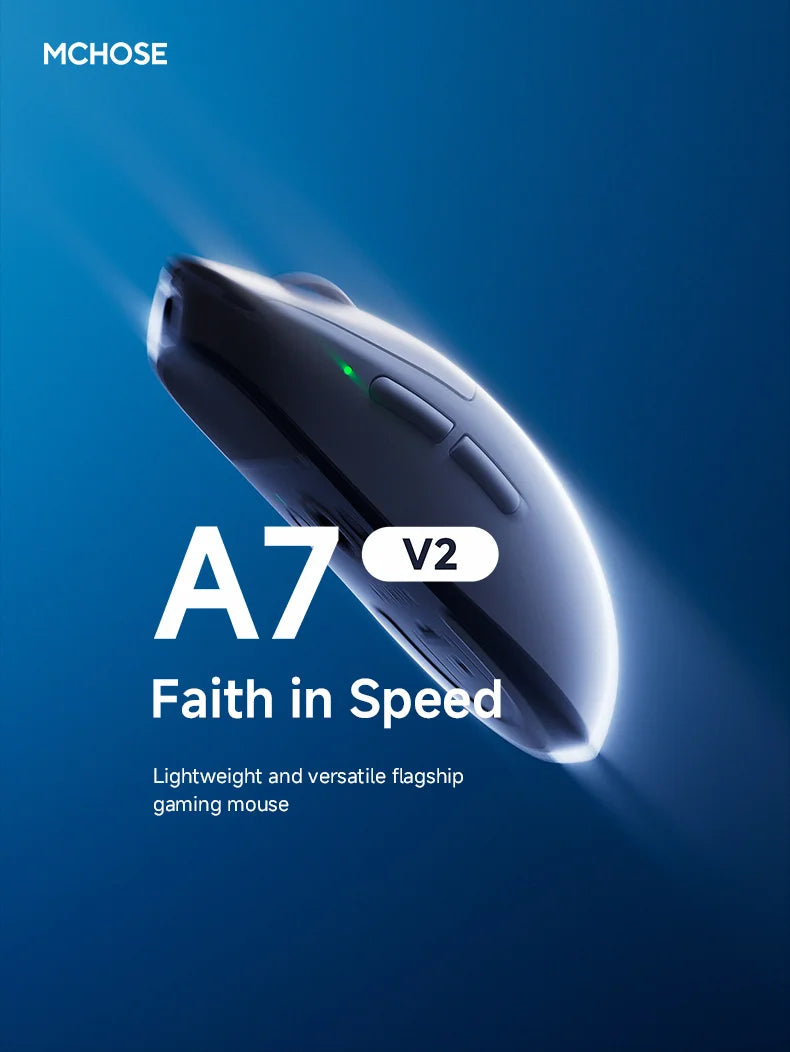 CowLost | mchose-a7-v2-e-sports-mouse-wireless-bluetooth-tri-mode-ergonomics-lightweight-8k-gaming-mice |8