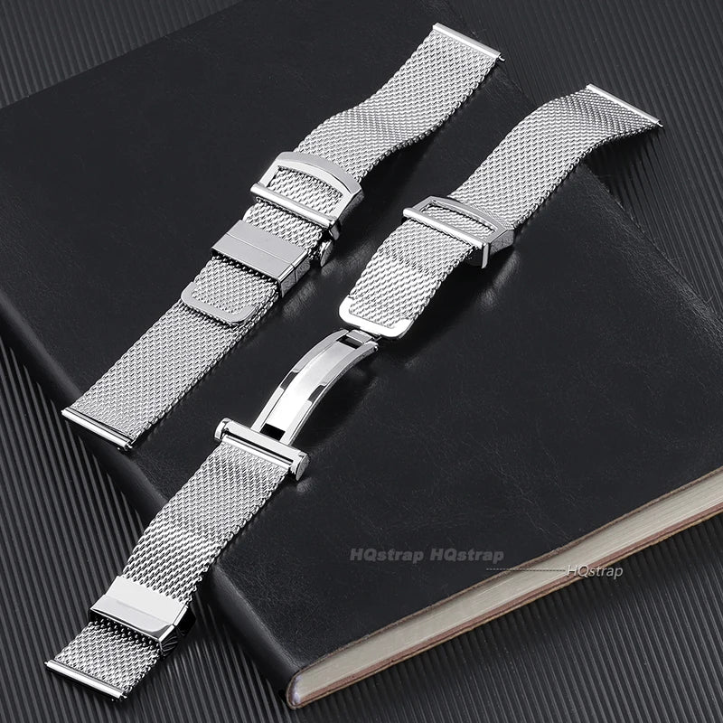 CowLost | bracelets-product_id-milanese-mesh-stainless-steel-watchband-for-iwc-pilot-omega-seamaster-20mm-22mm-folding-clasp |11