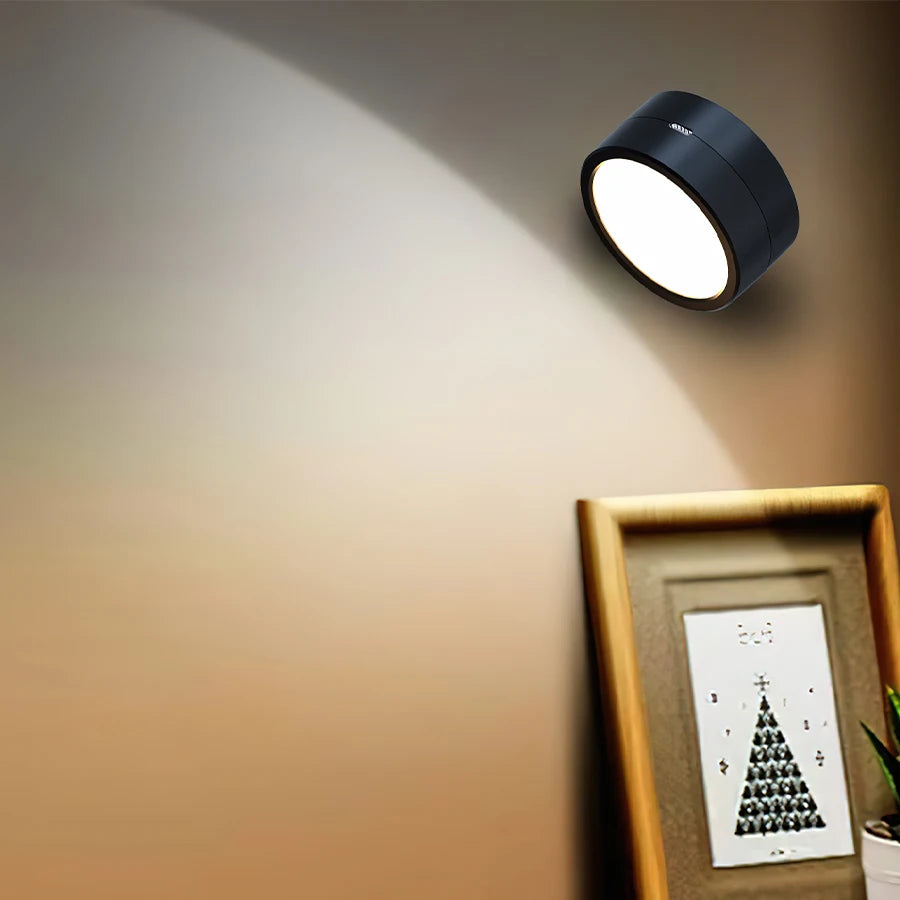 CowLost | product_id-rechargeable-360-rotatable-magnetic-rgb-3-color-led-wall-lamp-with-touch-remote-control-for-bedroom-and-living-room |9