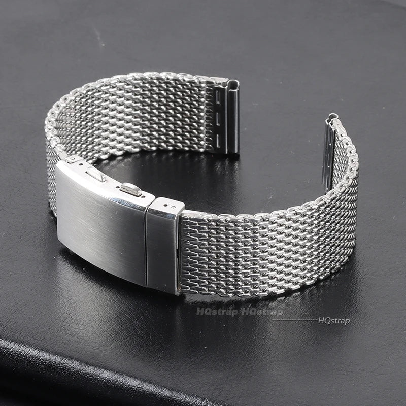 CowLost | 18mm-20mm-22mm-milanese-mesh-bracelet-for-big-wrist-extended-length-band-folding-buckle-men-luxury-stainless-steel-wristband |12