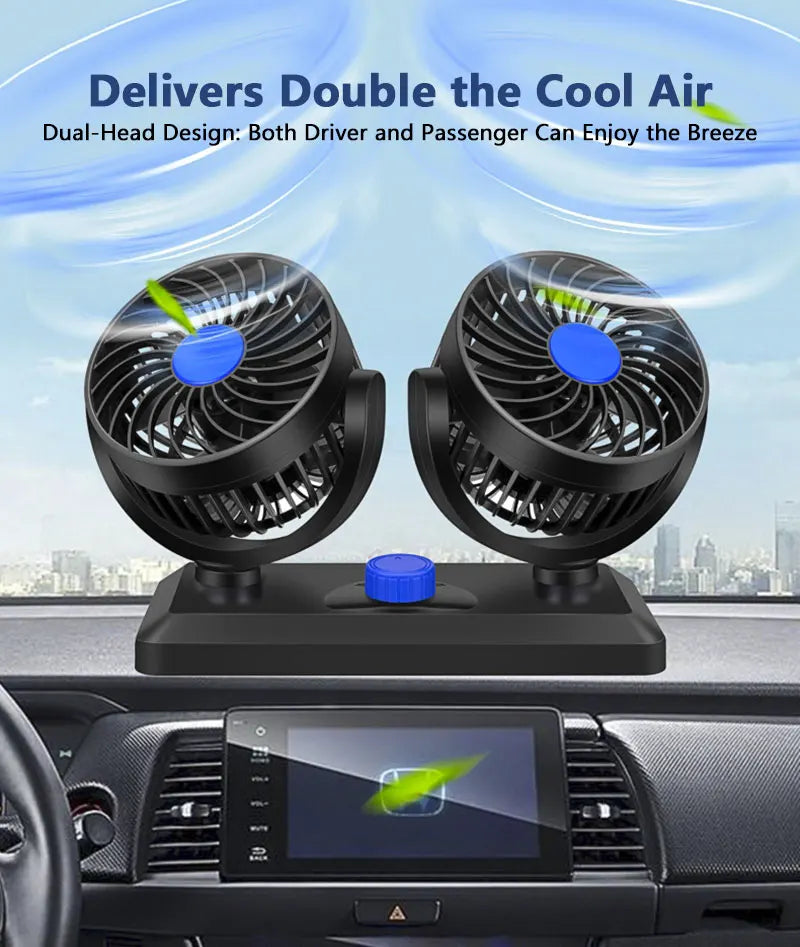 CowLost | product_id-dual-head-3-speed-adjustable-12v-24v-5v-portable-rotating-car-cooling-fan-for-suv-truck |10