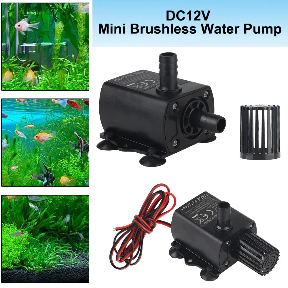 CowLost | product_id-dc12v-5w-ultra-quiet-brushless-submersible-water-pump-280l-h-300cm-lift-waterproof |1