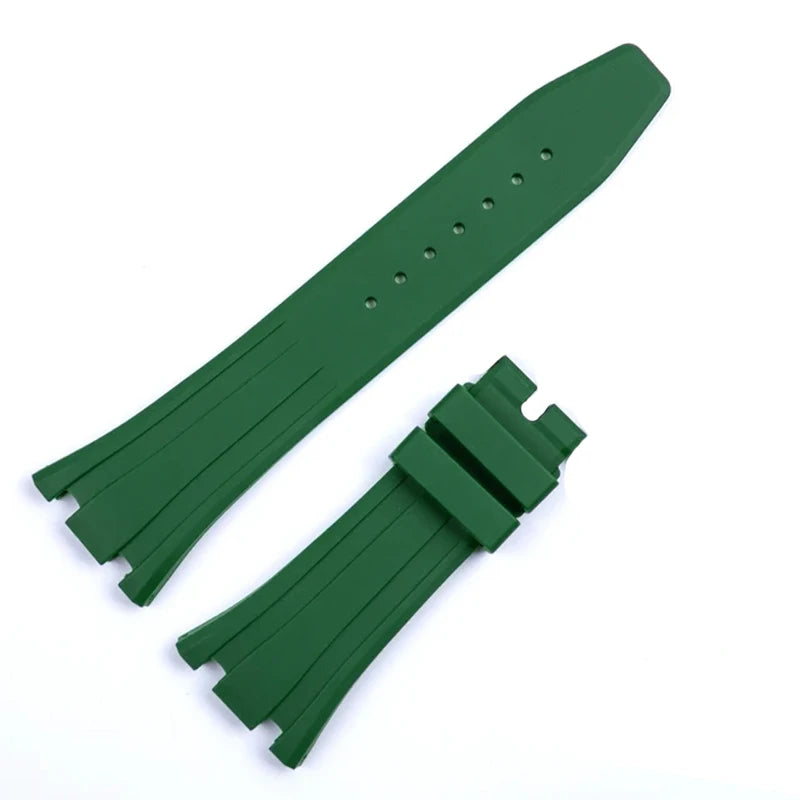 CowLost | product_id-26-27mm-waterproof-soft-silicone-strap-with-link-pin-for-ap-royal-oak-ga2100-ga-2110-replacement-watchband |26