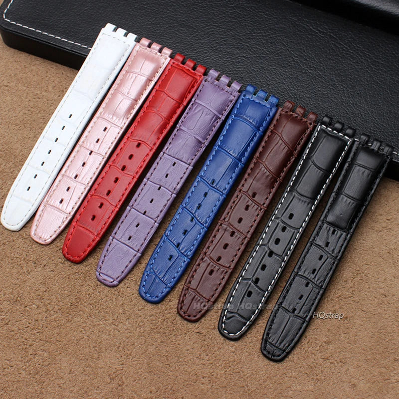 CowLost | product_id-hqstrap-genuine-leather-sweatproof-watch-strap-17mm-19mm-for-swatch-unisex |11