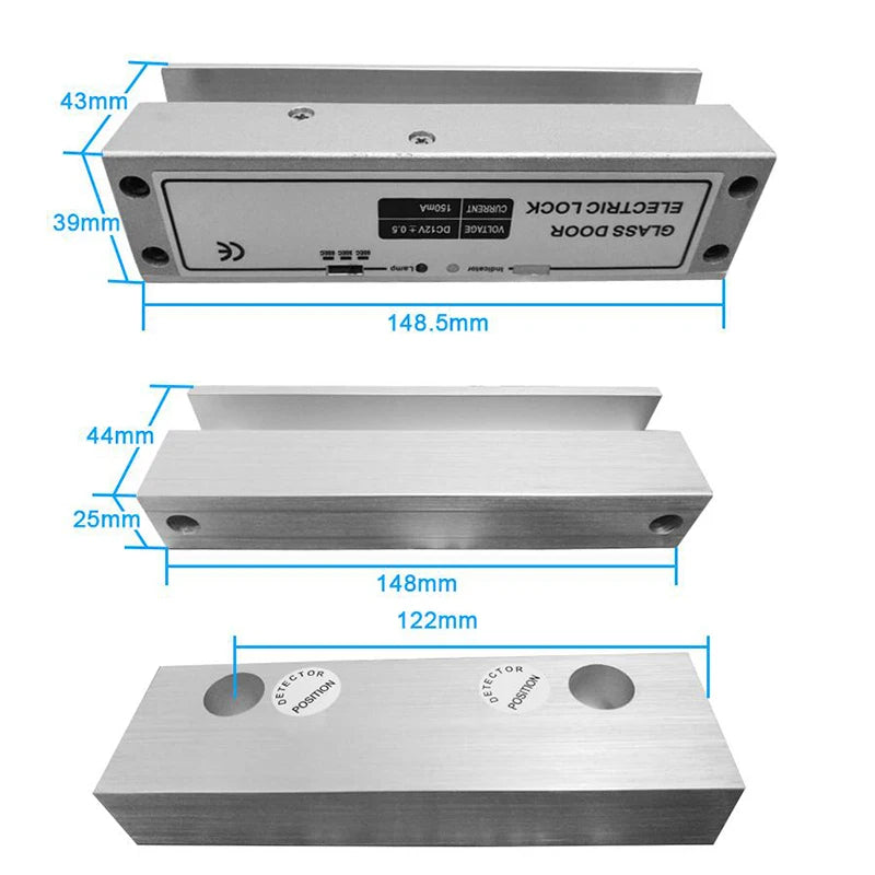 CowLost | screws-product_id-12v-electric-drop-bolt-lock-for-frameless-glass-door-swing-with-no-com-signal-feedback-fail-safe |7