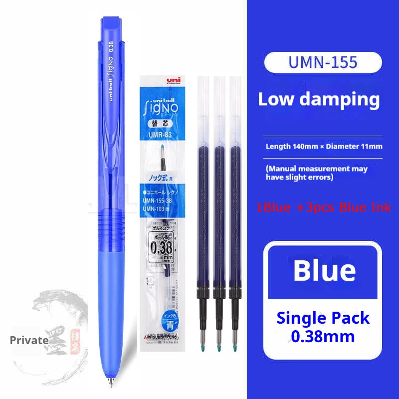 CowLost | product_id-mitsubishi-uni-signo-umn155-gel-pen-0-38-0-5mm-black-red-blue-quick-dry-smooth-low-friction |40