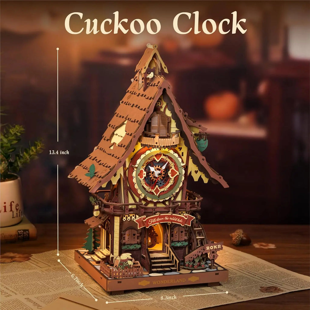 CowLost | fencing-barriers-robotime-rokr-mechanical-3d-wooden-cuckoo-clock-puzzle |6