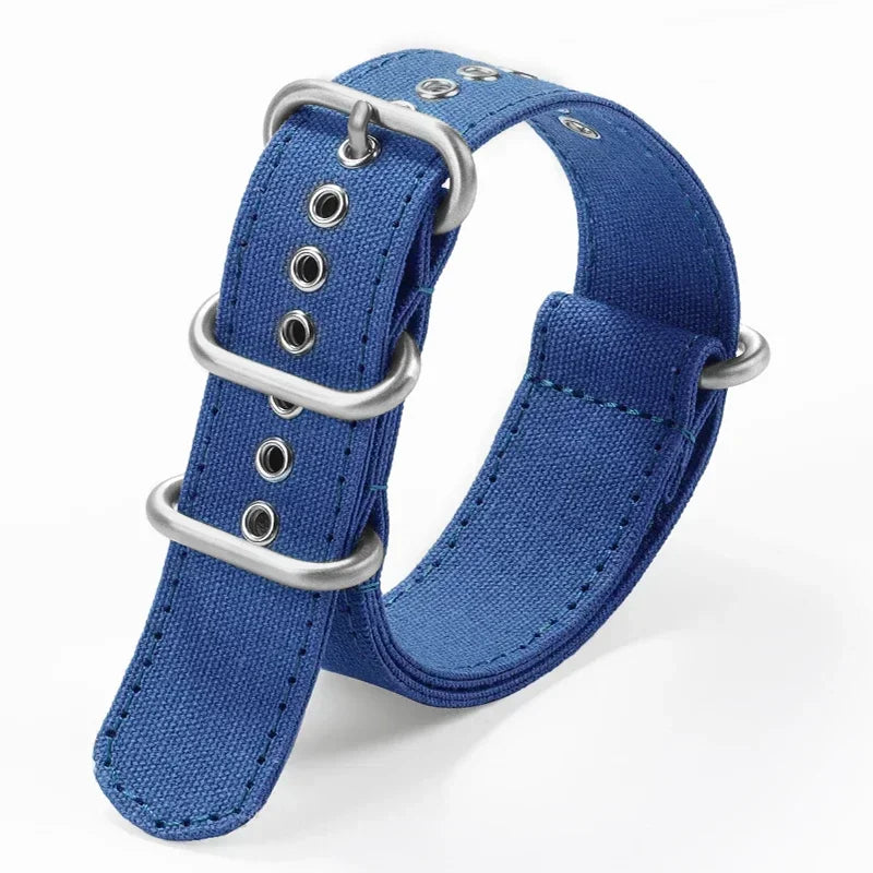 CowLost | product_id-canvas-nylon-watch-strap-with-stainless-steel-buckle-for-seiko-smartwatches-18-20-22-24mm |21