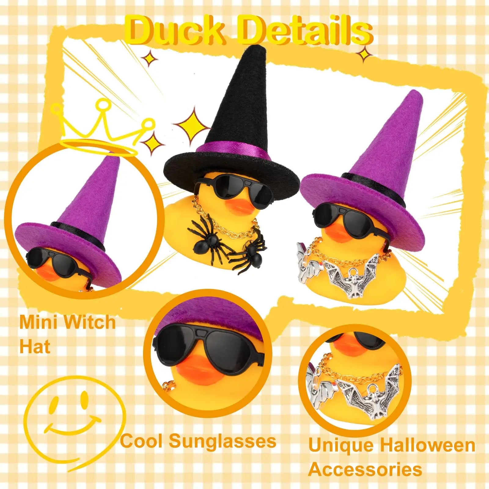 CowLost | product_id-halloween-witch-rubber-duck-car-decoration-accessories |3