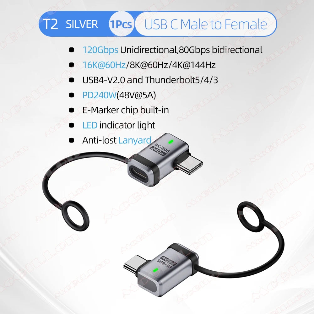 CowLost | product_id-usb4-2-0-pd-240w-5a-usb-c-to-usb-c-straight-angle-charger-adapter-120gbps-16k-60hz |35