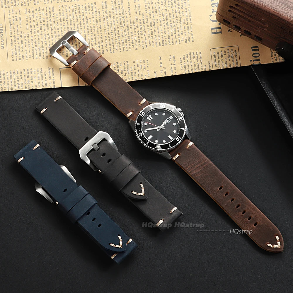 CowLost | product_id-handmade-vintage-brown-cowhide-leather-watchband-18-26mm-for-panerai-pam111-441-men |5