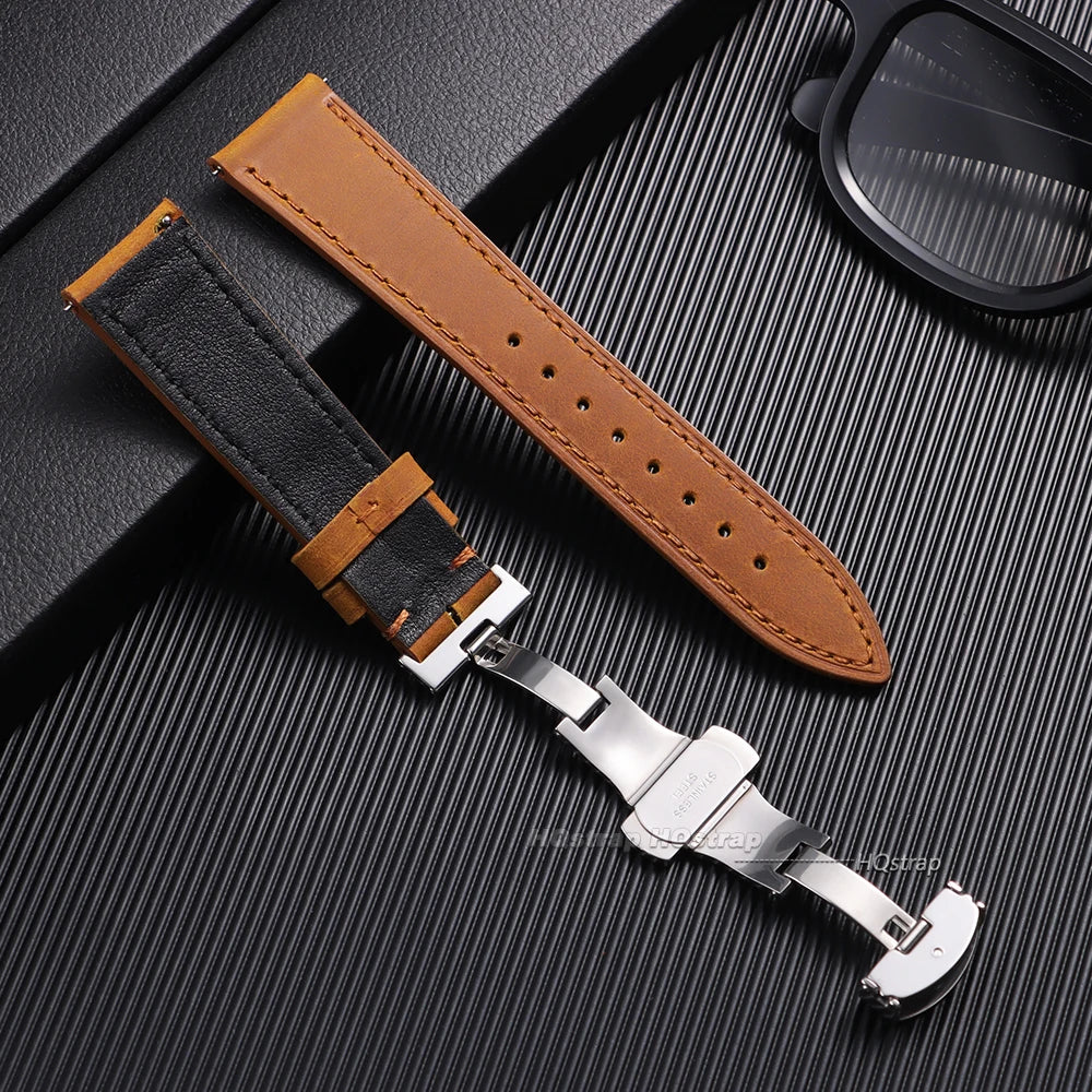 CowLost | bracelets-product_id-cowhide-leather-quick-release-watch-strap-for-seiko-omega-18-24mm-with-butterfly-buckle |4