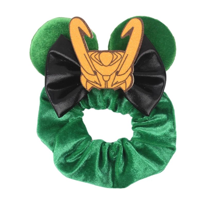 CowLost | cute-disney-castle-fireworks-balloons-hair-scrunchies-velvet-hairband-for-girls |66