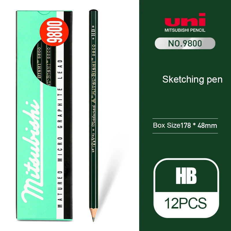 CowLost | product_id-uni-japanese-12pcs-9800-hb-14b-professional-sketch-pencil-set |19