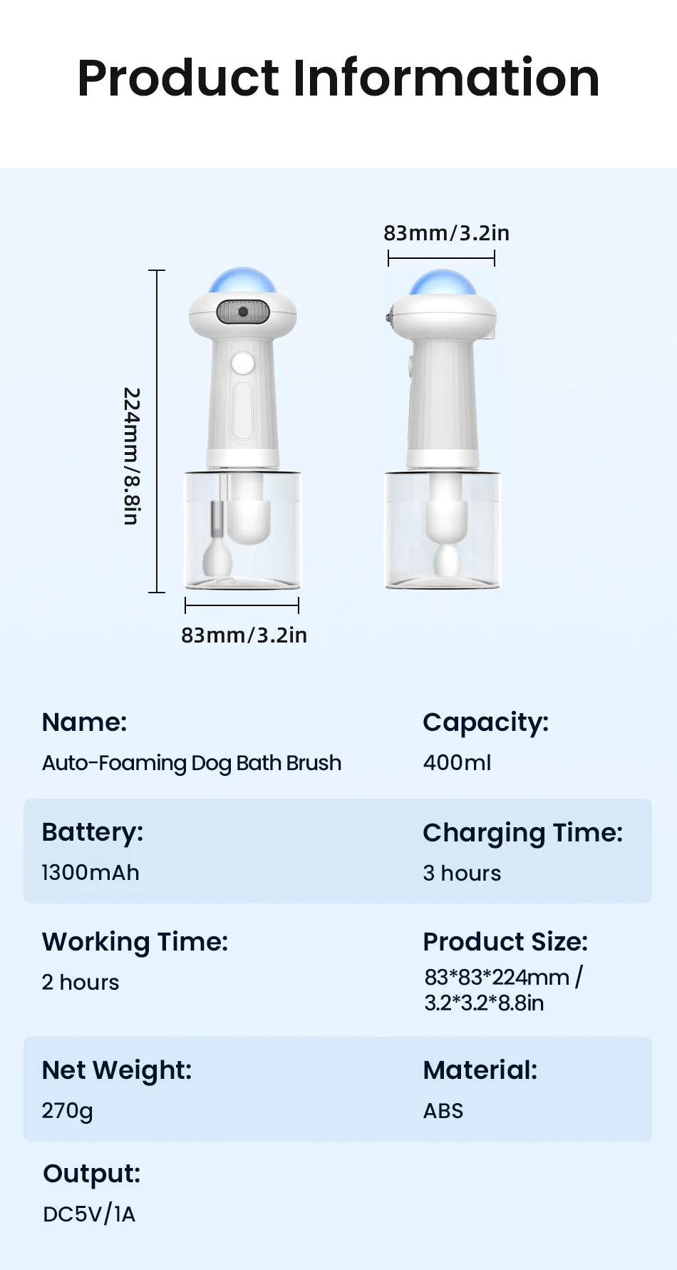 CowLost | uncategorized-rojeco-automatic-usb-rechargeable-cat-dog-foaming-soap-dispenser |19