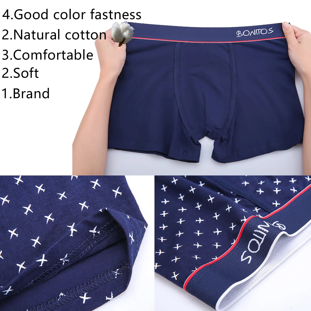 CowLost | activewear-pants-4pcs-mens-cotton-boxer-underpants |6