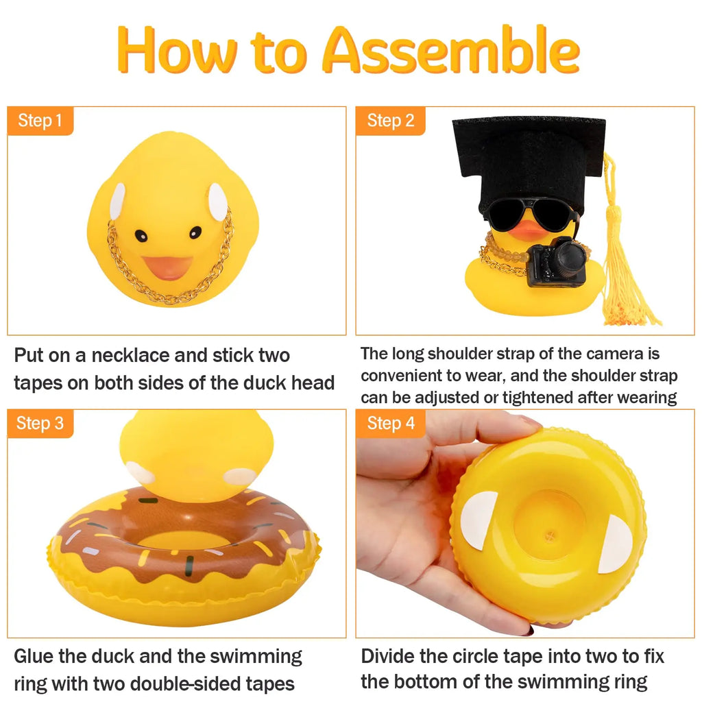 CowLost | product_id-duck-car-dashboard-rubber-duck-with-mini-hat-swim-ring-necklace-sunglasses-ornament |3