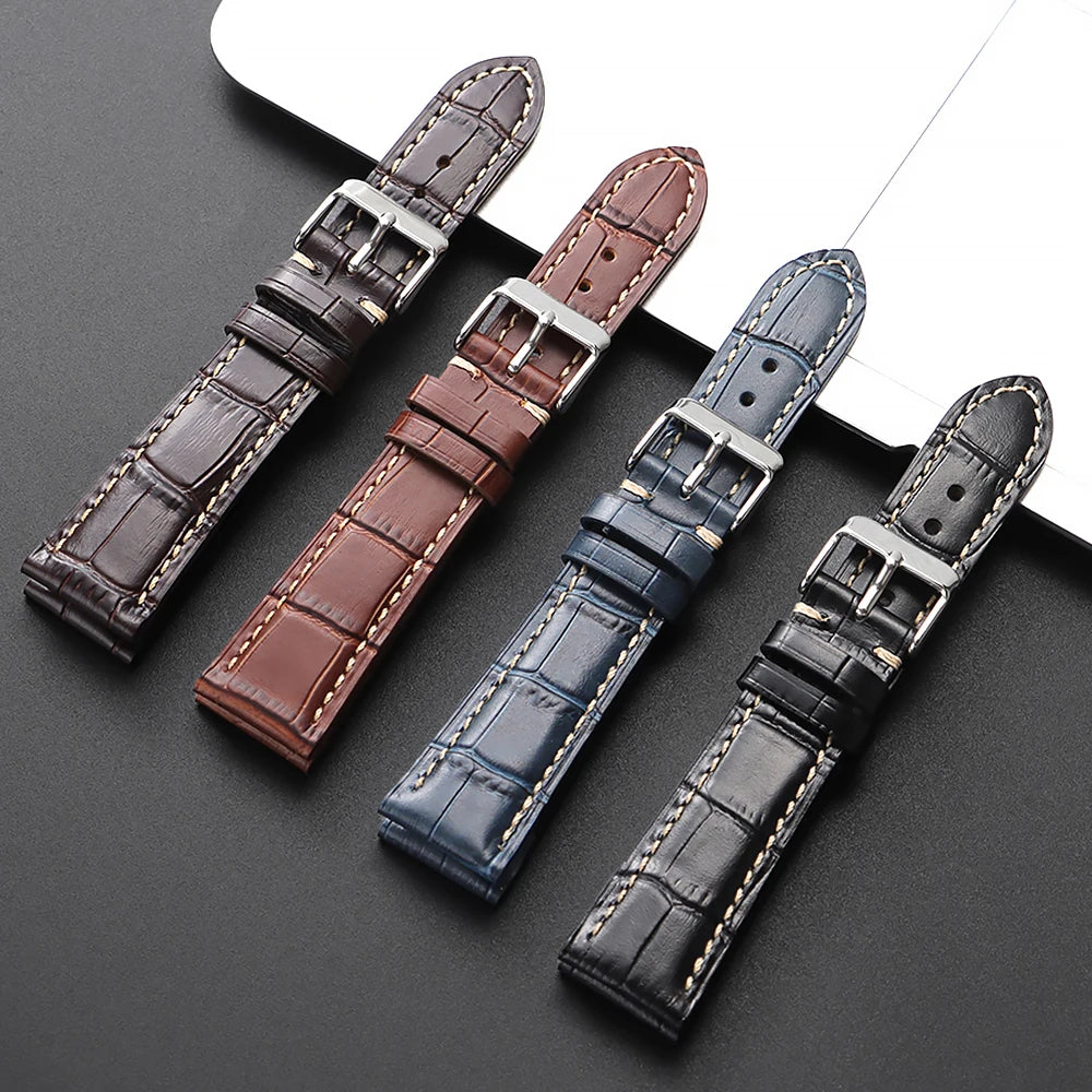 CowLost | product_id-hqstrap-genuine-leather-watchbands-13-22mm-universal-replacement-strap-with-pin-buckle |1