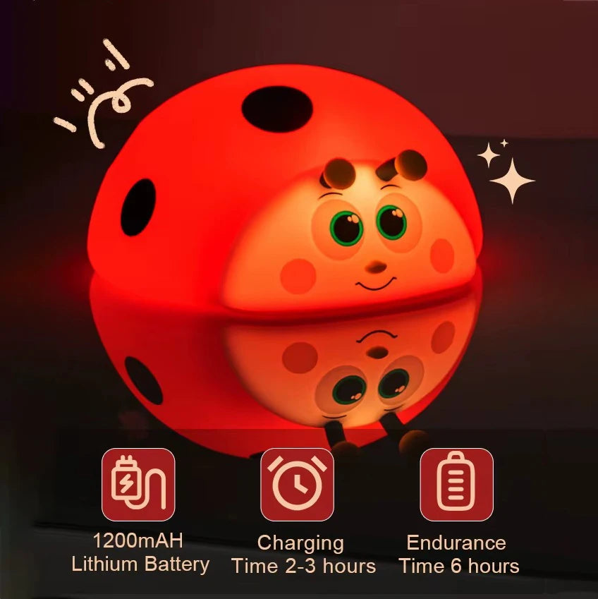CowLost | product_id-kfvc-rechargeable-touch-control-ladybug-silicone-night-light-for-nursery |3