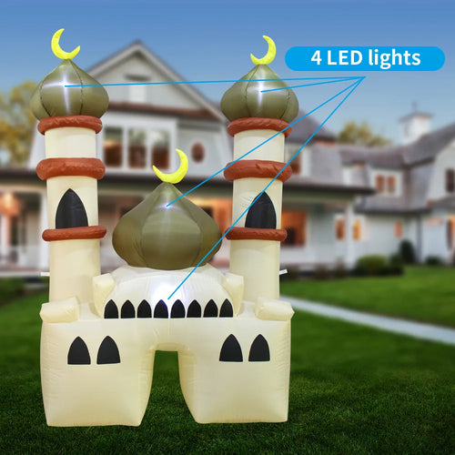 CowLost | 1-8m-6ft-ramadan-inflatables-castle-decoration-muslim-festival-outdoor-yard-garden-inflatable-toys |2