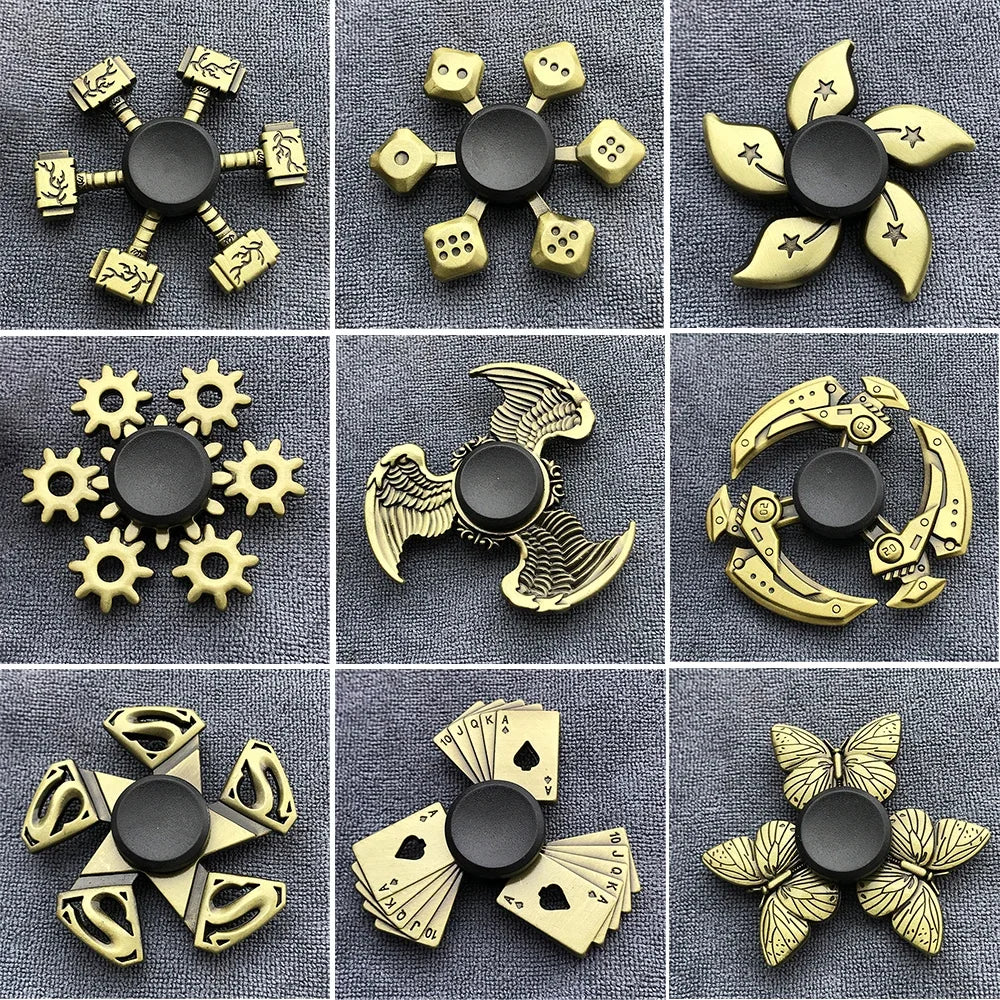 CowLost | product_id-bronze-metal-alloy-fidget-spinner-with-r188-mute-bearing-for-stress-relief |1
