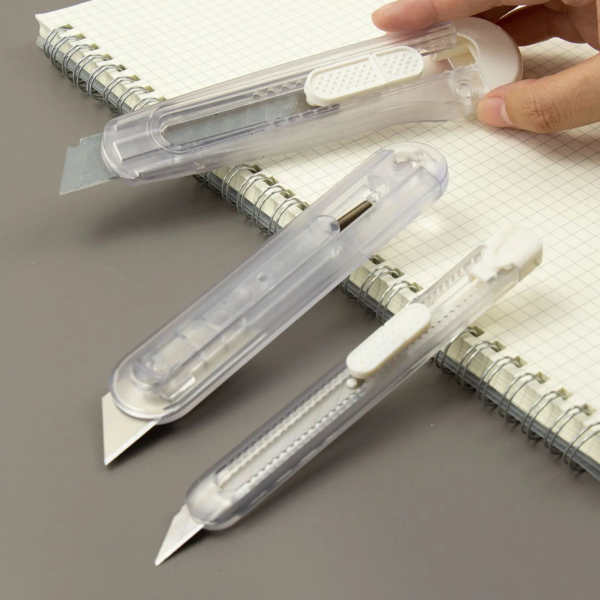CowLost | product_id-ins-transparent-retractable-utility-knife-small-box-cutter-for-wallpaper-and-paper-cutting |1