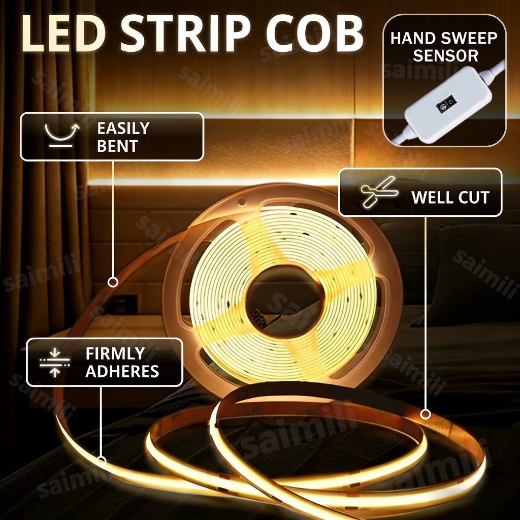 CowLost | dimmer-switches-product_id-cob-led-light-strip-with-gesture-sensor-dimmer-for-living-room-bedroom-cupboard-lighting |1