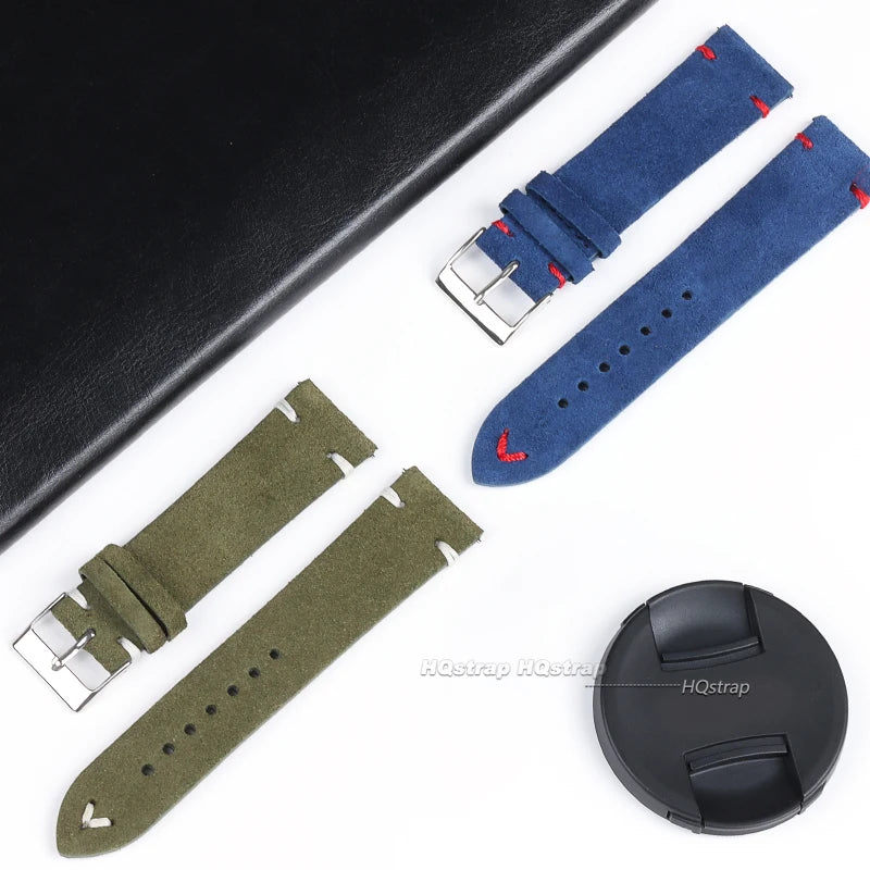 CowLost | product_id-handmade-genuine-soft-suede-leather-watchband-18mm-22mm-for-rolex-seiko-vintage |11